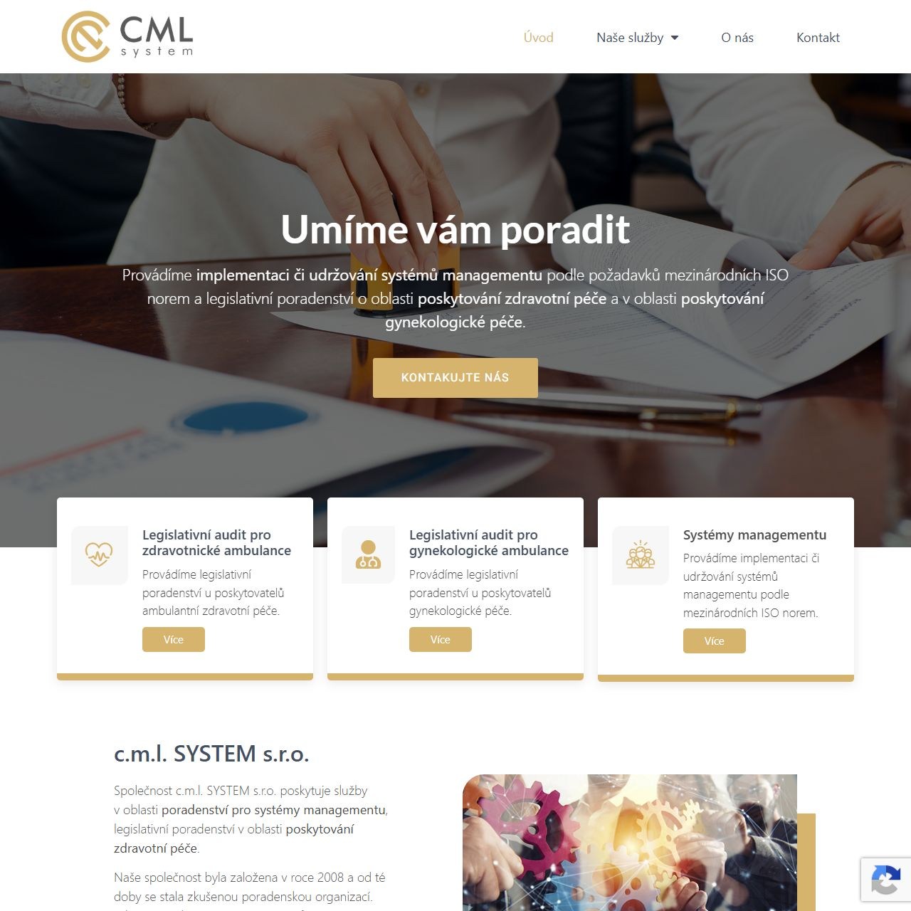 Náhled webu c.m.l. SYSTEM s.r.o.