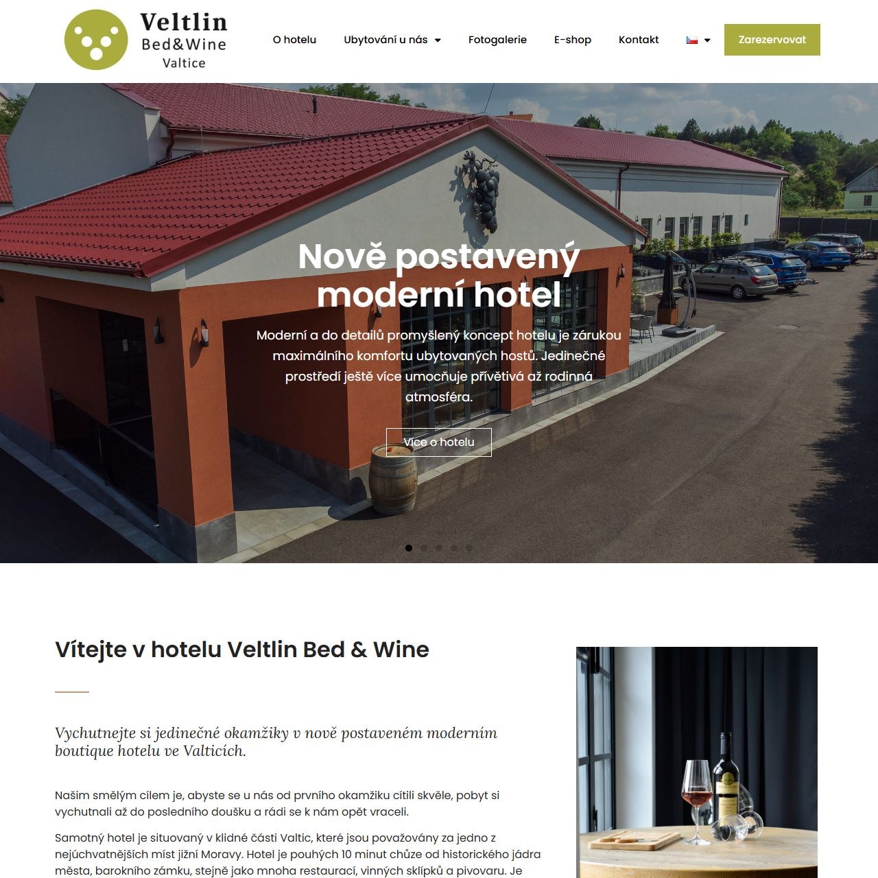 Náhled webu Hotel Veltlin